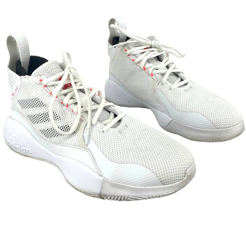 Adidas Mens‎ D Rose 773 Basketball Shoes White/Orange FW8789 Low Top Mesh 10.5